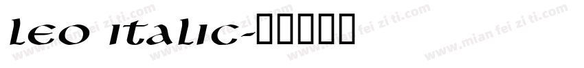 Leo Italic字体转换
